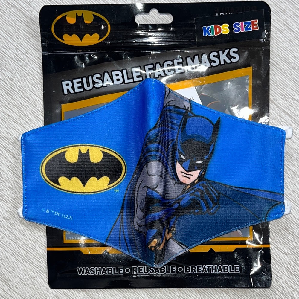 Adjustable Kids Batman Blue Face Mask